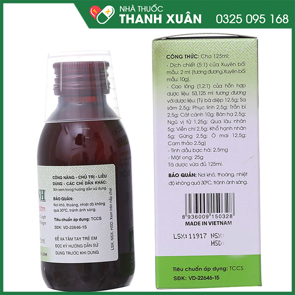 Siro Bảo Thanh trị ho bổ phế